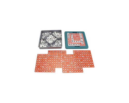 Детская развивающая игра филворд "Слова" 2963TXK 162 фишки, 10 шаблонов