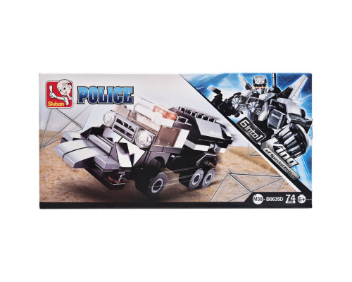 Дитячий конструктор Поліцейська серія Police SLUBAN M38-B0635-4, 74 деталі