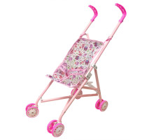 Дитяча колясочка для ляльок «Звірята» 9302 W-18 прогулянкова, складна