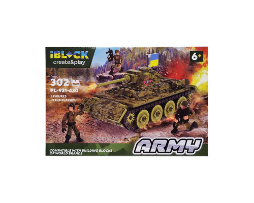 Конструктор Армія IBLOCK PL-921-430, 3 фігурки військових Вид 3