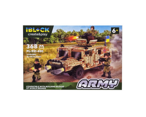 Конструктор Армія IBLOCK PL-921-430, 3 фігурки військових Вид 4