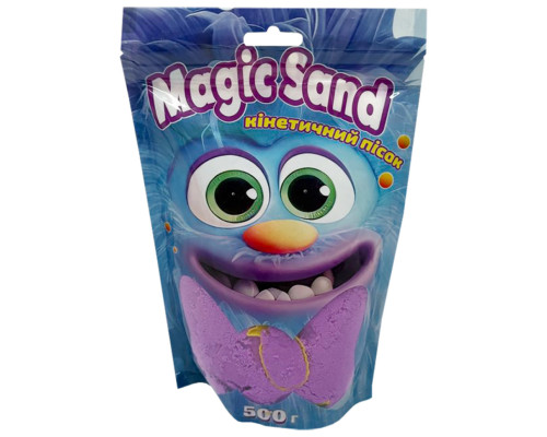 Креативна творчість "Кінетичний пісок Magic sand" 39403-4 фіолетовий 500 грам