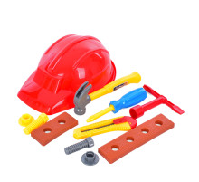 Детский набор инструментов SP818-8-9(Red) каска, молоток, болты