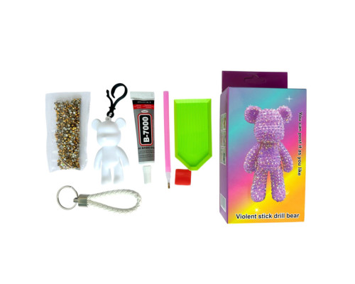 Детский набор для творчества "Создай брелок Медвежонок" FV26 золотой