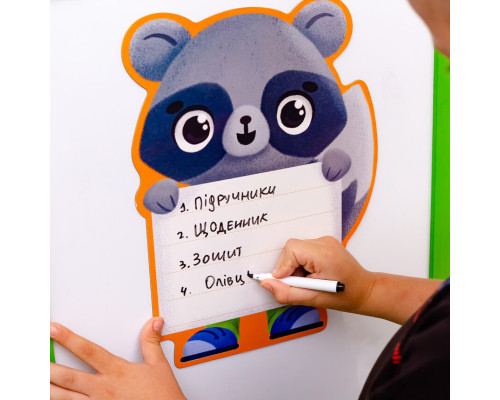 Магнітна дошка "Єнот" з маркером Vladi Toys VT3601-20 (укр.)