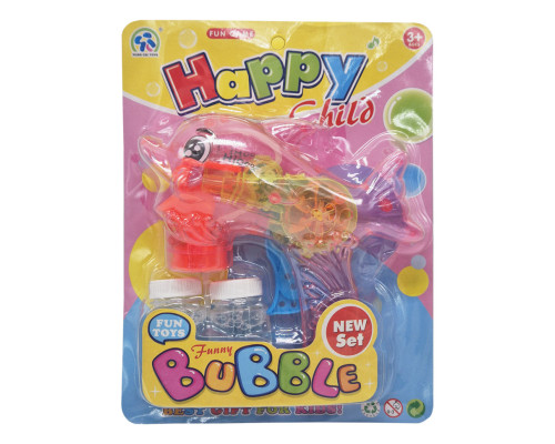 Пістолет з мильними бульбашками Дельфінчик 3333B(Pink) механічний, 2 запаски