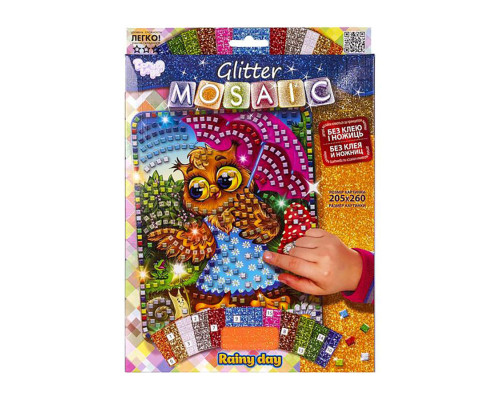 Креативна творчість "Glitter Mosaic Rainy day" БМ-03-10 блискуча мозаїка