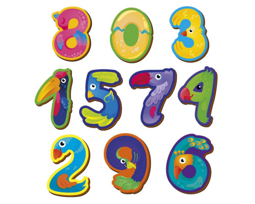 Дитячий набір магнітів "Цифри" VT3106-37, 10 магнітів