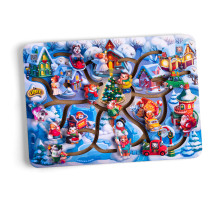 Развивающий "Новогодний лабиринт" (ПСД232) PSD232 деревянный