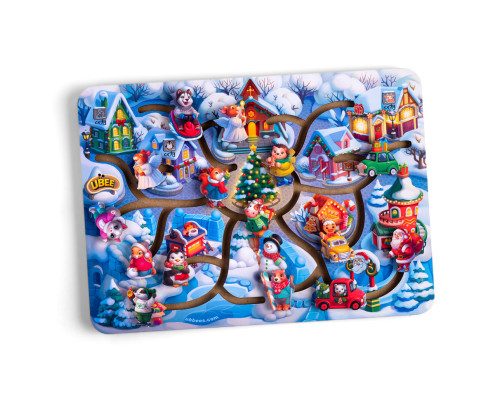 Развивающий "Новогодний лабиринт" (ПСД232) PSD232 деревянный