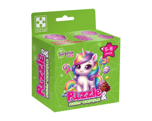 Дитячі пазли з сюрпризом "Єдиноріжка"2 VT8030-02, 180 деталей
