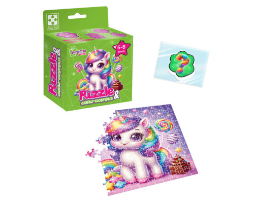 Дитячі пазли з сюрпризом "Єдиноріжка"2 VT8030-02, 180 деталей