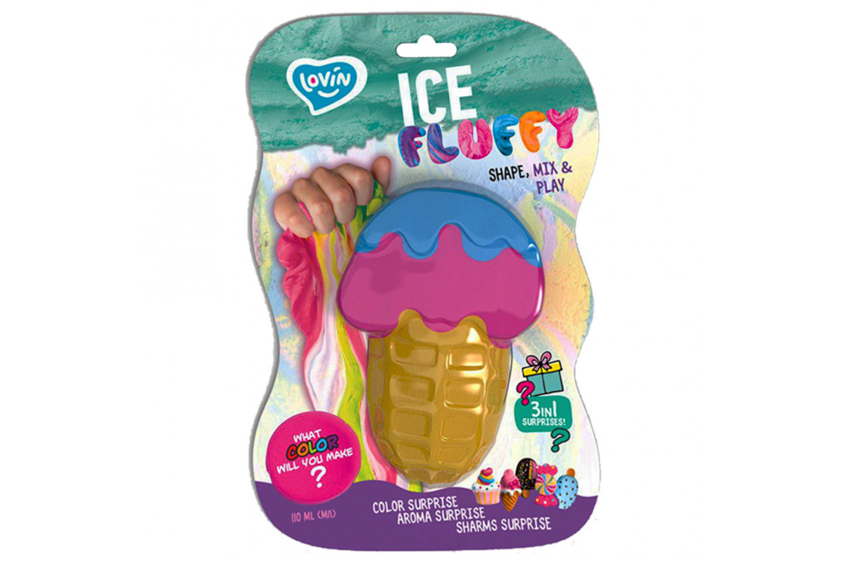 Лізун-антистрес TM Lovin Ice Fluffy ріжок 110 мл 80125