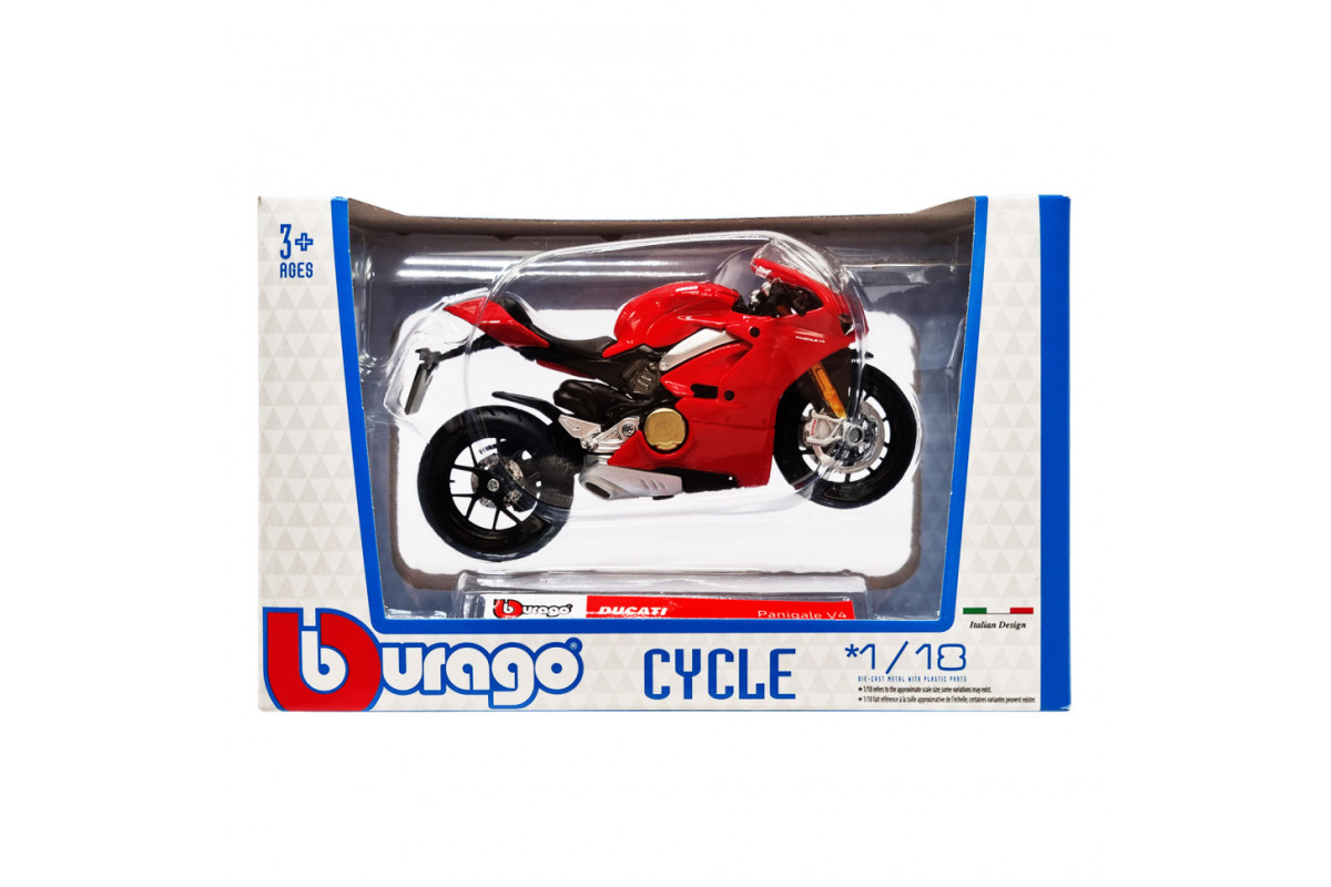 Дитяча модель Мотоцикла "DUCATI Panigale V4" Bburago 18-51030-5 масштаб 1:18 Дитяча модель Мотоцикла "DUCATI Panigale V4" Bburago 18-51030-5 масштаб 1:18