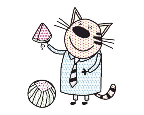 Водяна розмальовка Три Коти. Пляж 1370007 Кольоровий Буль