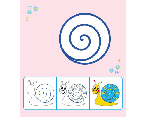 Дитяча багаторазова розмальовка "Диво-фігурки" 559006, 5 сторінок