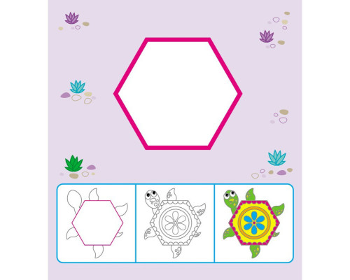 Дитяча багаторазова розмальовка "Диво-фігурки" 559006, 5 сторінок