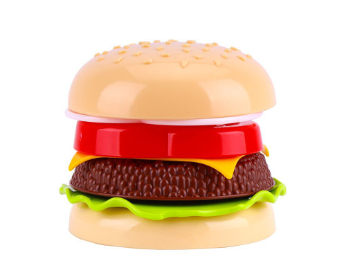 Детская игрушка "Гамбургер-пирамидка" ТехноК 8690TXK, 7 деталей