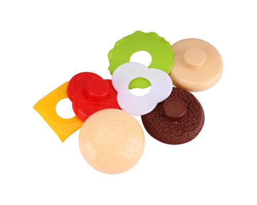 Детская игрушка "Гамбургер-пирамидка" ТехноК 8690TXK, 7 деталей