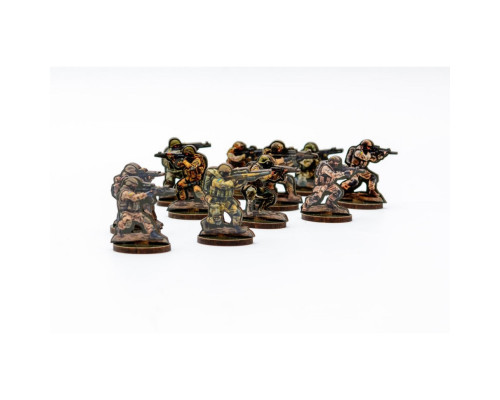 Набір дерев'яних фігурок "Солдатики" Puz-22933, 15 фігурок