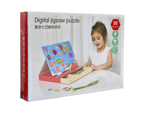 Дерев'яна розвиваюча іграшка Дощечка MD 1852-2 магнітна, для малювання