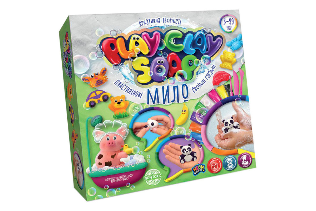 Набір креативної творчості "Пластилінове мило" Play Clay Soap PCS-01 великий Панда Набір креативної творчості "Пластилінове мило" Play Clay Soap PCS-01 великий Панда