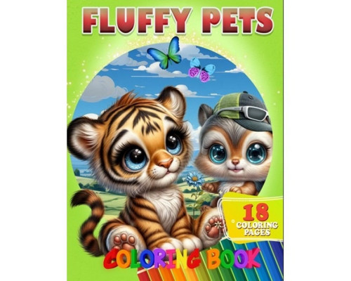 Розмальовка для дітей Fluffy Pets А05122410 формат А4