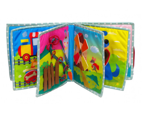 Текстильна розвиваюча книга для малят Bambini "Кошеня" 403648