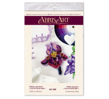 Набір для вишивання бісером "Аметистовий ірис" AD-200 на натуральному полотні