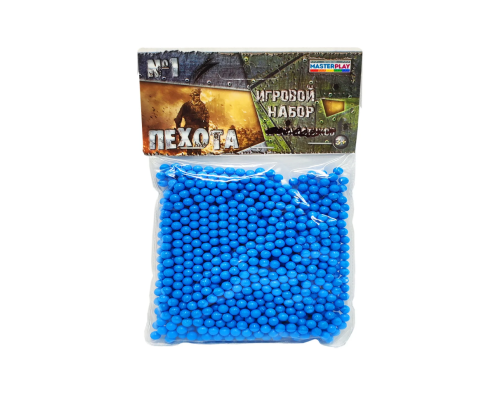 Пластикові кульки (кульки) для дитячої зброї 1-153, 6 мм 500 шт Блакитний