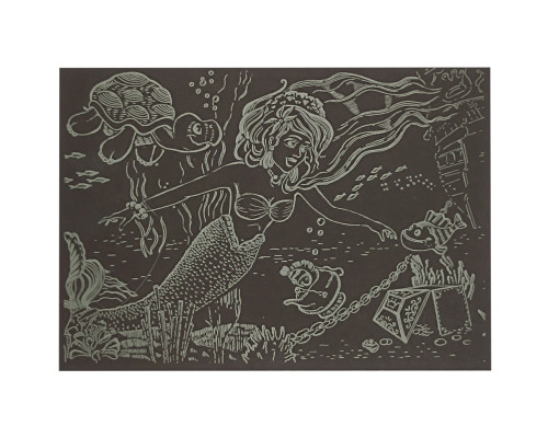 Гравюра А5 "Русалонька" ГрА5з-1 економ варіант у пакеті 21 х 14,8 см
