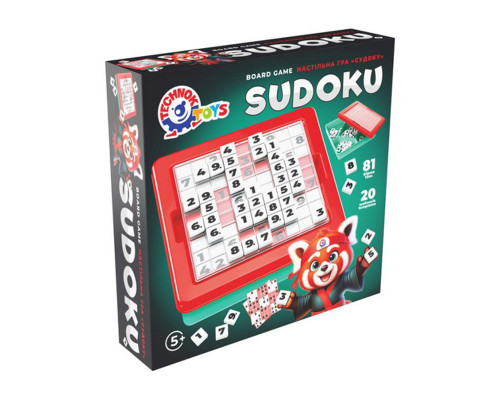 Детская развивающая игра "Судоку" 2956TXK 81 фишка, 10 шаблонов