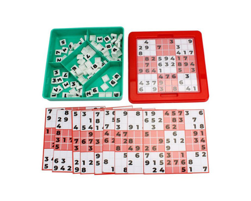 Детская развивающая игра "Судоку" 2956TXK 81 фишка, 10 шаблонов
