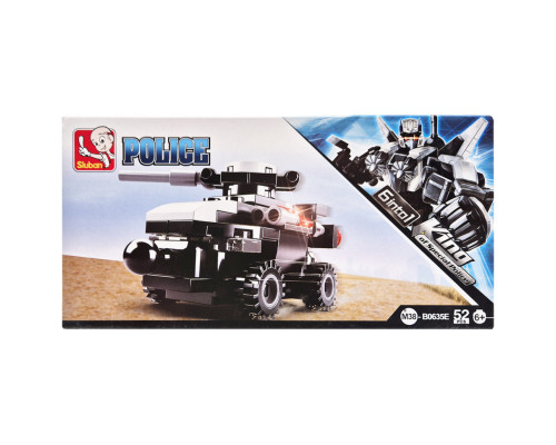 Дитячий конструктор Поліцейська серія Police SLUBAN M38-B0635-5, 52 деталі