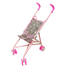 Дитяча колясочка для ляльок «Зірочки» 9302 W-17 прогулянкова, складна