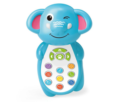 Развивающий телефон "Развлечения с друзьями" M 5773ABC(Blue) 13 см, украинский