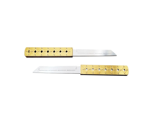 Дерев'яний сувенірний ніж "DOUBLE TANTO GOLD" DTAN-G