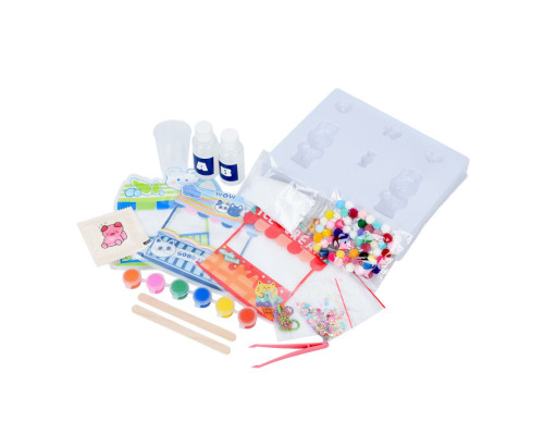 Набір для створення фігурки-антистресу "Лабубу" NJ-12, 6 молдів, 18 предметів