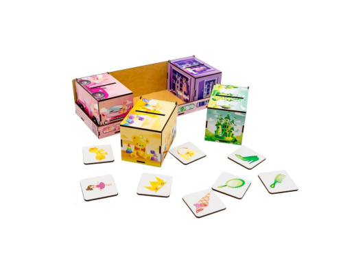 Деревянная настольная игра Монтессори Принцесса Puz-89737