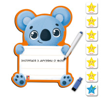 Магнітна дошка "Коала" з маркером Vladi Toys VT3601-23 (укр.)