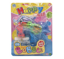 Пистолет с мыльными пузырями Дельфинчик 3333B(Blue) механический, 2 запаски