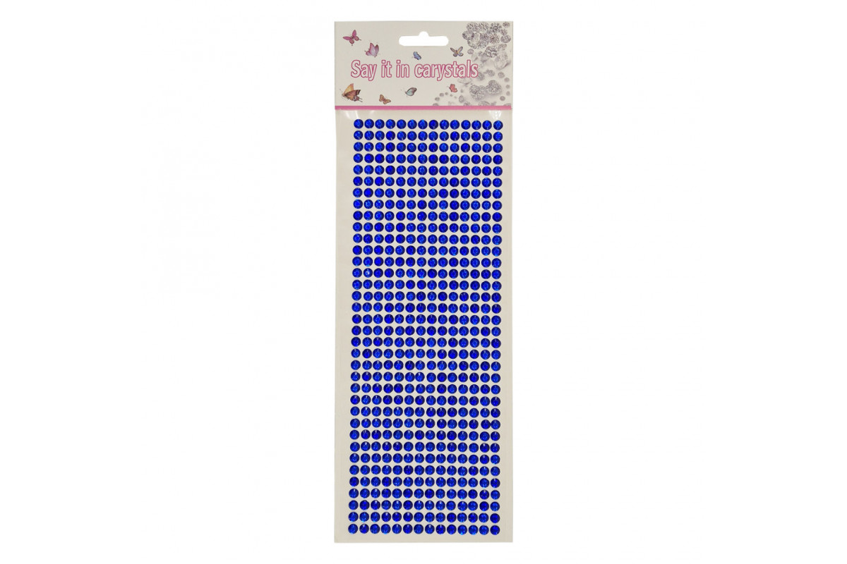 Наклейки декоративні XY-004(Blue) на планшеті 504 шт Наклейки декоративні XY-004(Blue) на планшеті 504 шт