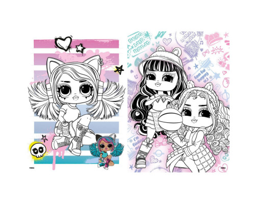 Детская книга-раскраска "Skate Dance Tweens" LCB13 со стикерами