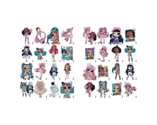 Детская книга-раскраска "Skate Dance Tweens" LCB13 со стикерами