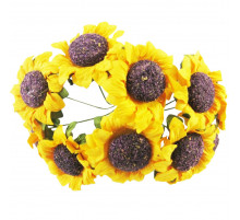 Декоративний соняшник для творчості KV-735 пучок 10 штук