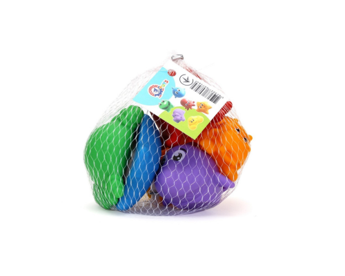 Набор для игры в ванной ТехноК 7464TXK, 6 фигурок животных