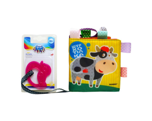 М'яка книжка-шуршалка "Корівка" Книжковий хмарочос 403754 з прорізувачем