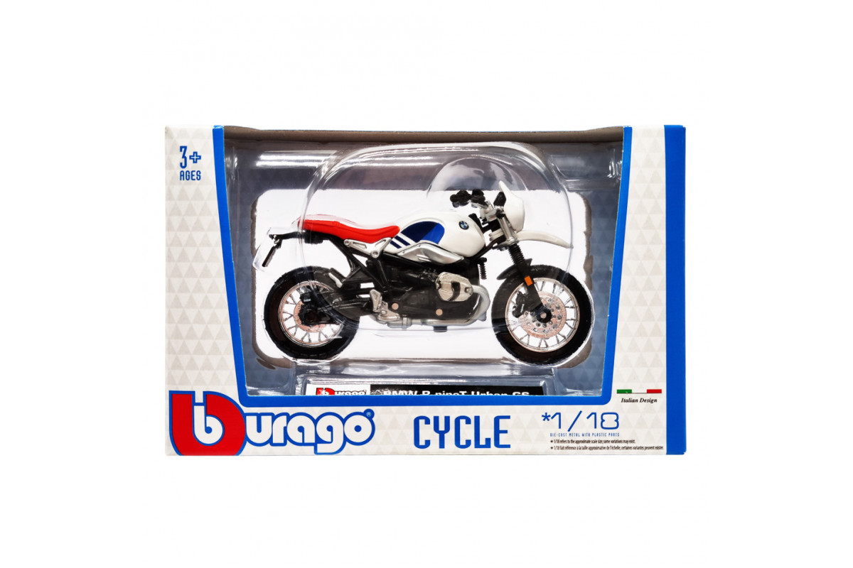 Дитяча модель Мотоцикла "BMW R nineT Urban GS" Bburago 18-51030-6 масштаб 1:18 Дитяча модель Мотоцикла "BMW R nineT Urban GS" Bburago 18-51030-6 масштаб 1:18
