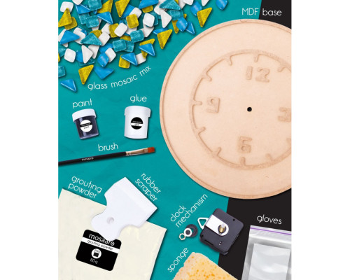 Детский набор для творчества хрустальная мозаика "Часы" MA4001