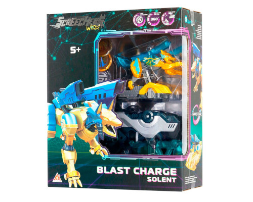 Дитячий ігровий набір S5 L1 СОЛЕНТ Screechers Wild! EU686114 запускач-бластер, машинка-трансформер